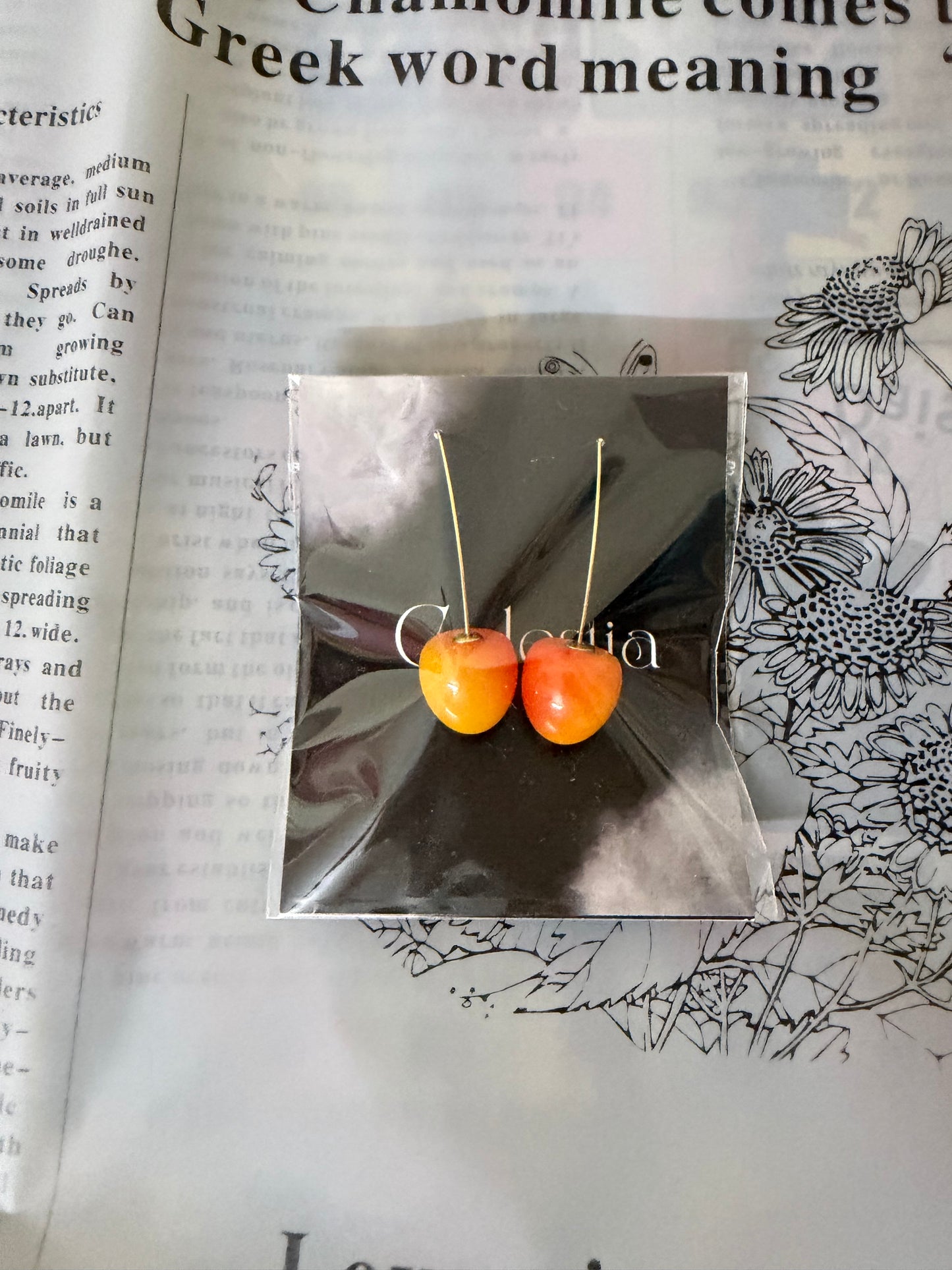 Peachy earrings