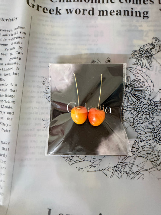 Peachy earrings