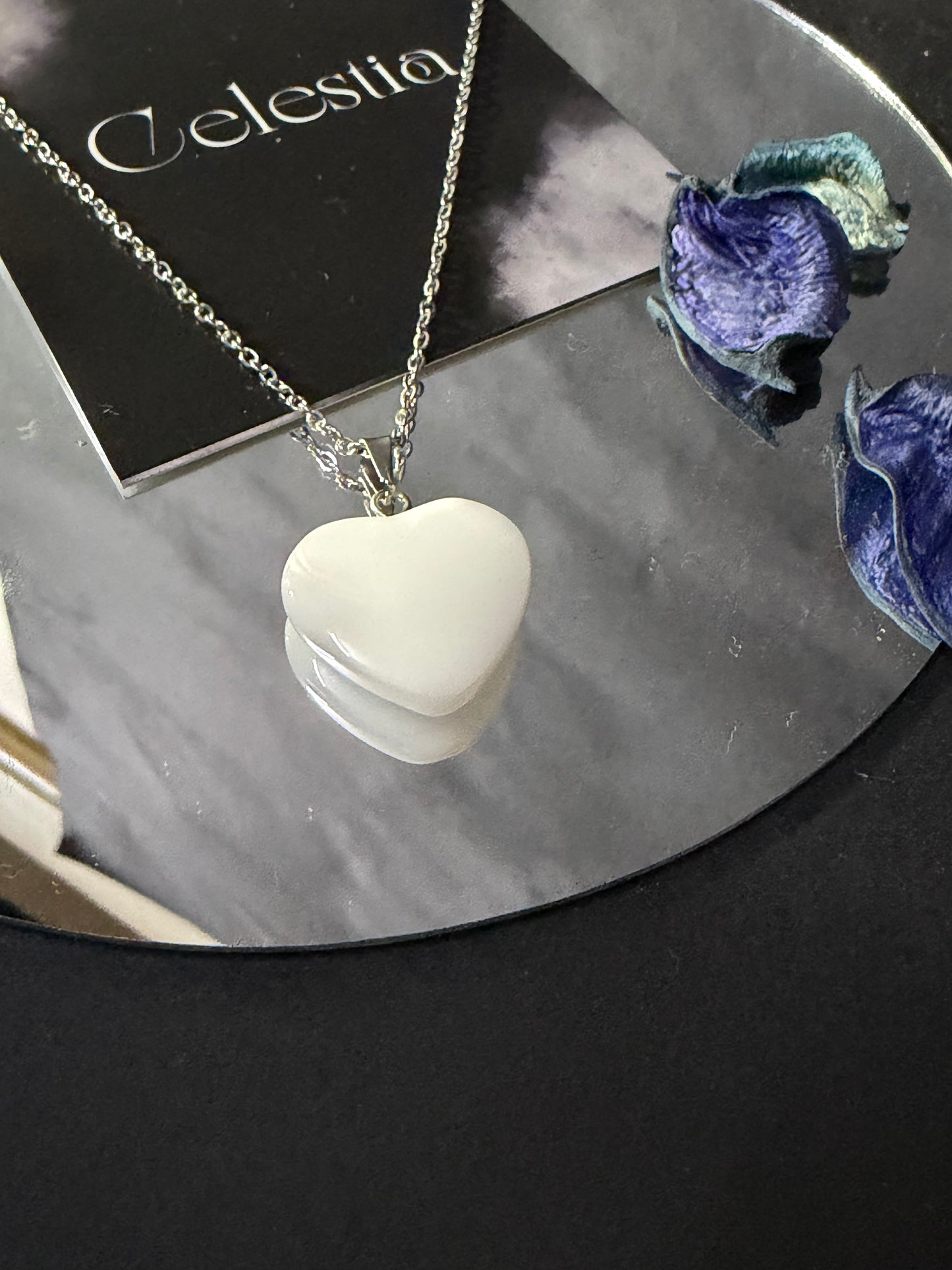 White Heart Pendant