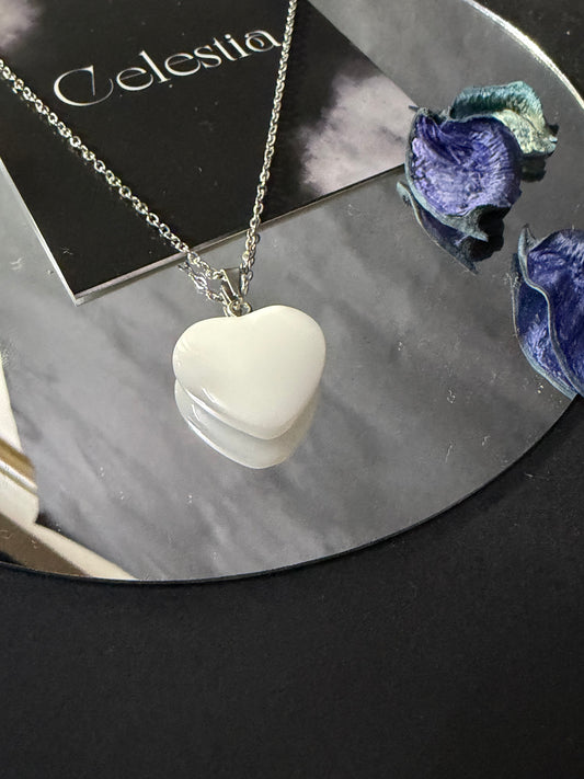 White Heart Pendant