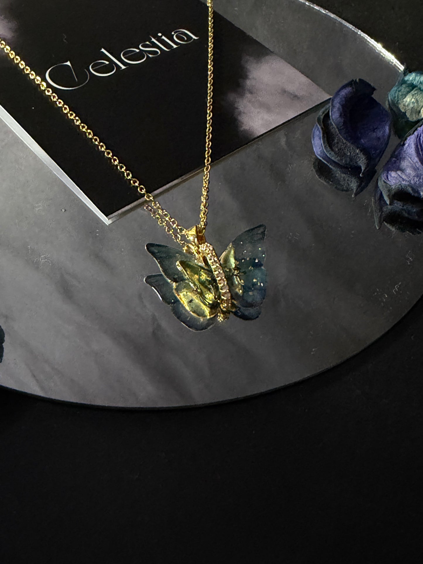 Butterfly Blue Pendant