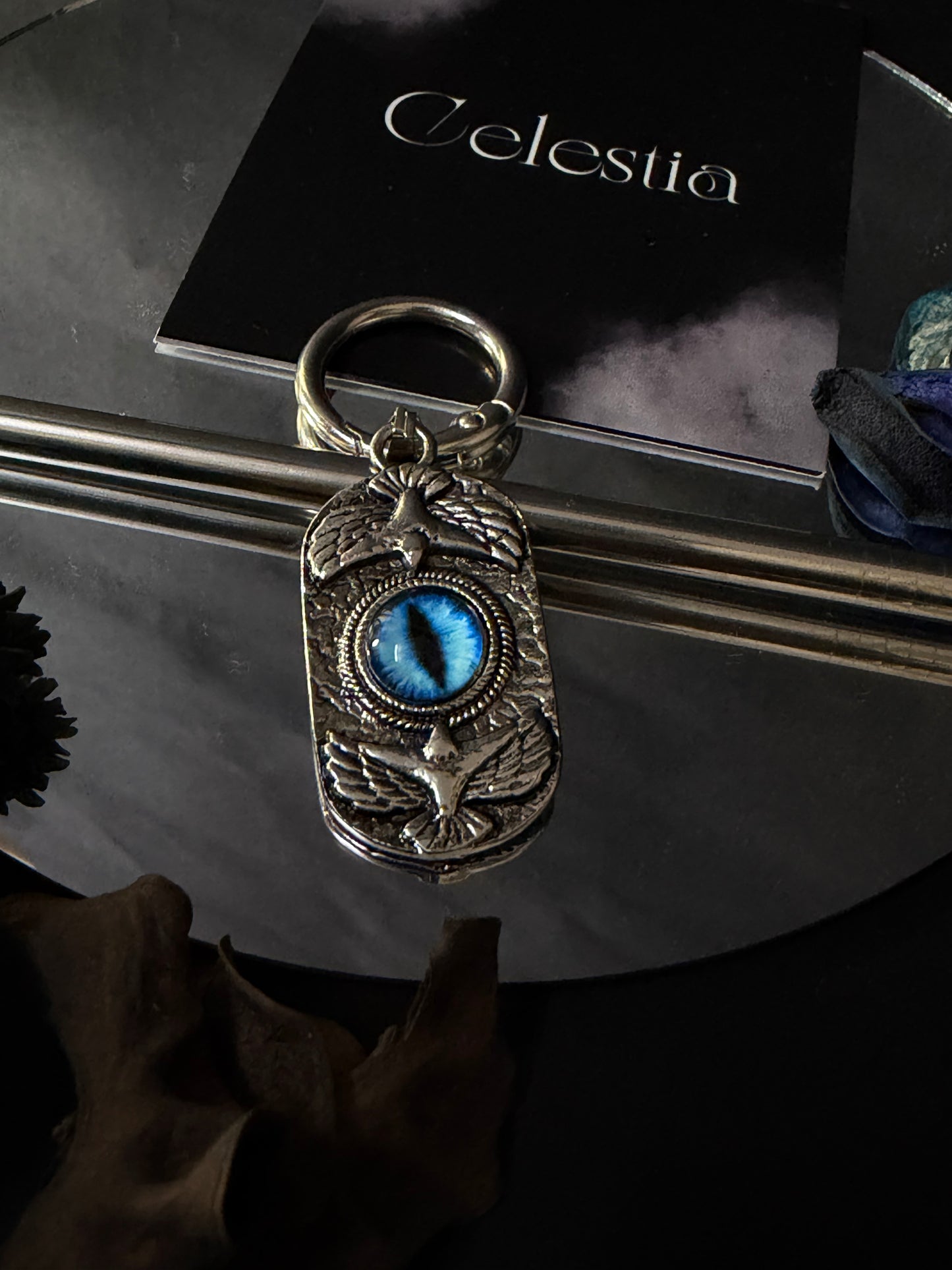 Blue Eyes Hypnotise Keychains