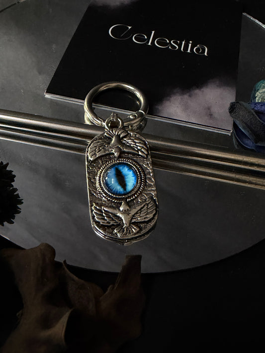 Blue Eyes Hypnotise Keychains