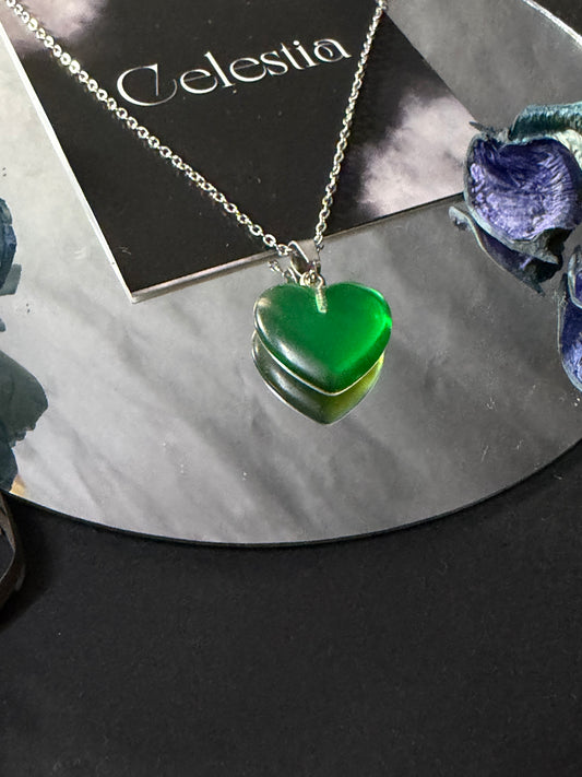 Aurora Colour Changing Heart pendant