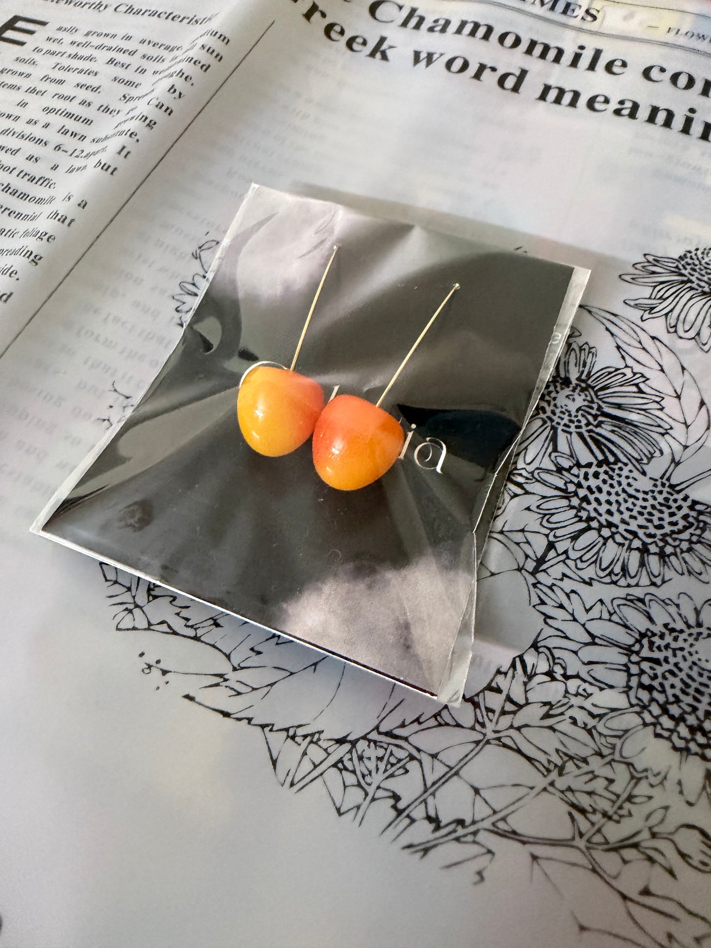 Peachy earrings