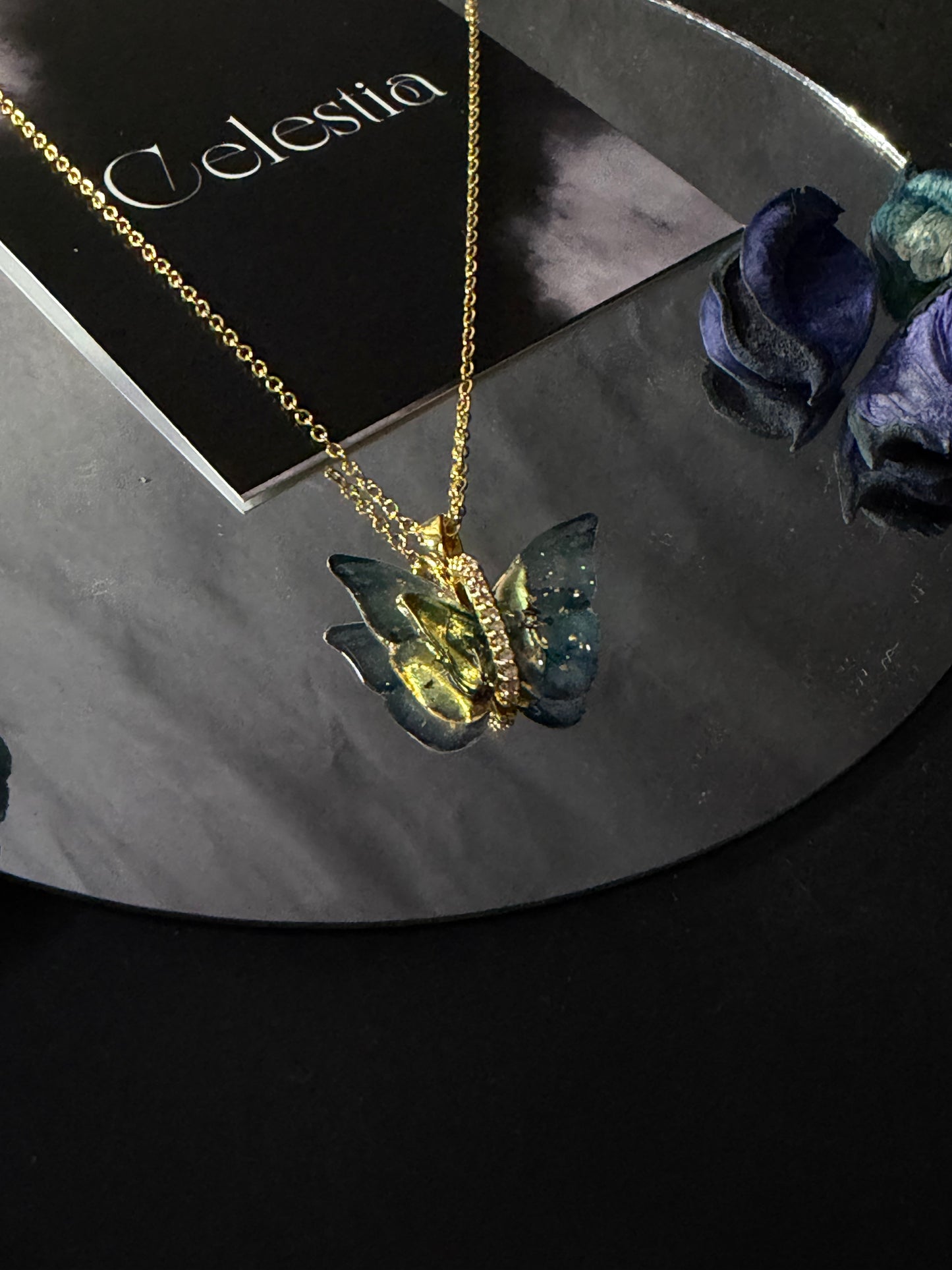 Butterfly Blue Pendant