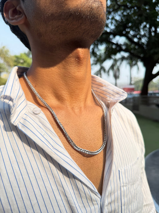 Astra Weave Silver Chain