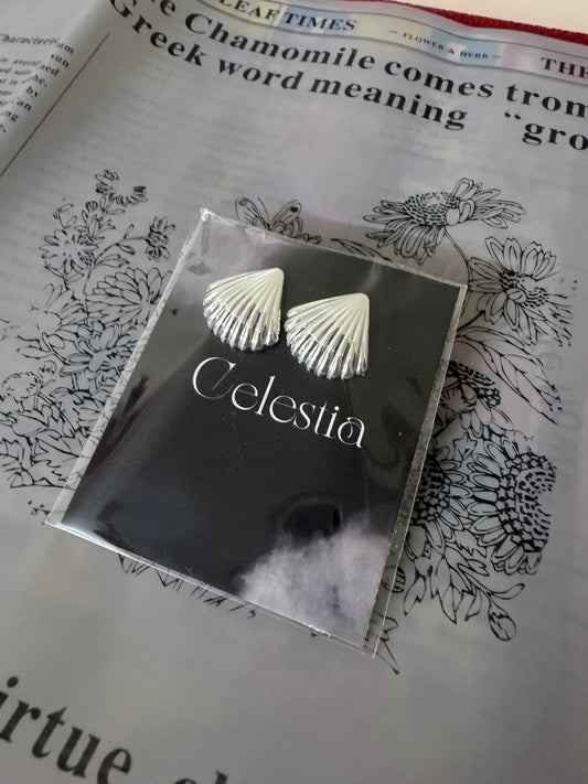 Shell Silver Anti Tarnish Earrings