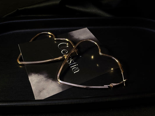 Heart Gold Danglers