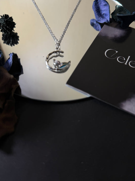 Classy Crescent Mermaid Necklace